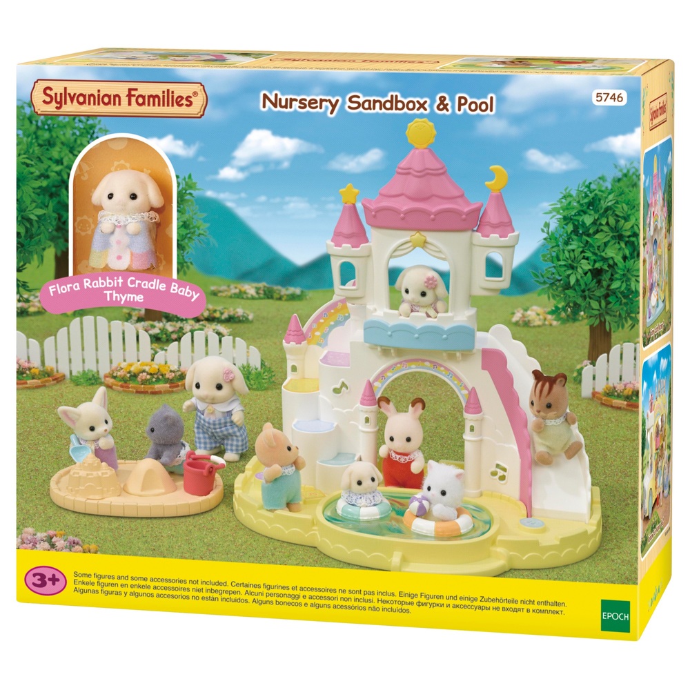 Sylvanian Families Kinderzimmer-Sandkasten- und Pool-Set
