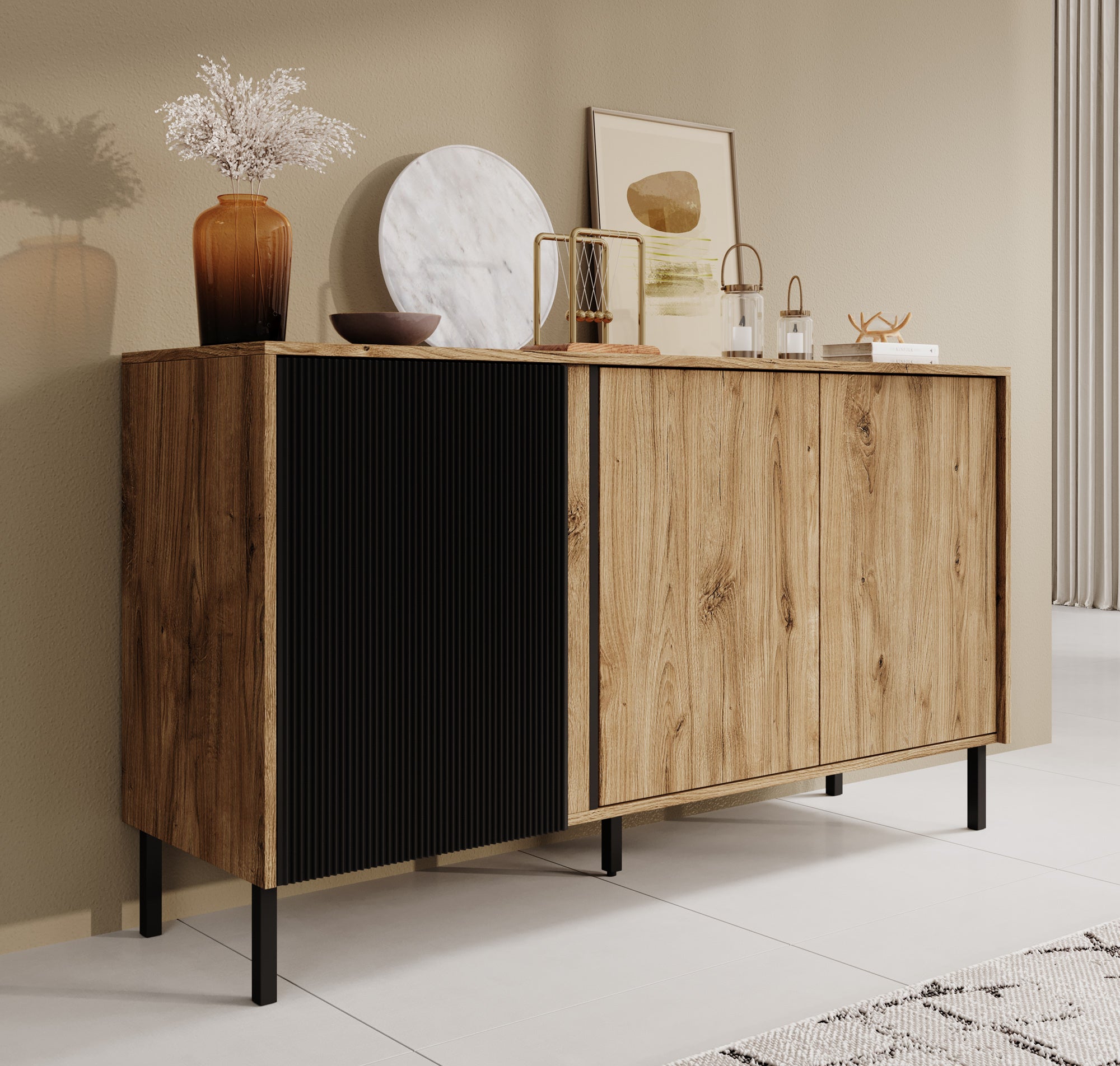 Margareth - Dressoir - Eiken - 145x41x80 cm