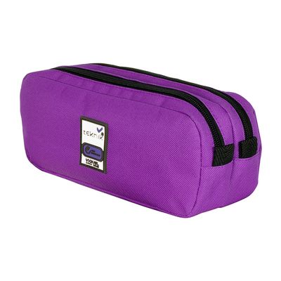 Trousse rectangulaire Teknik Double - 2 compartiments - 4 coloris disponibles - Viquel