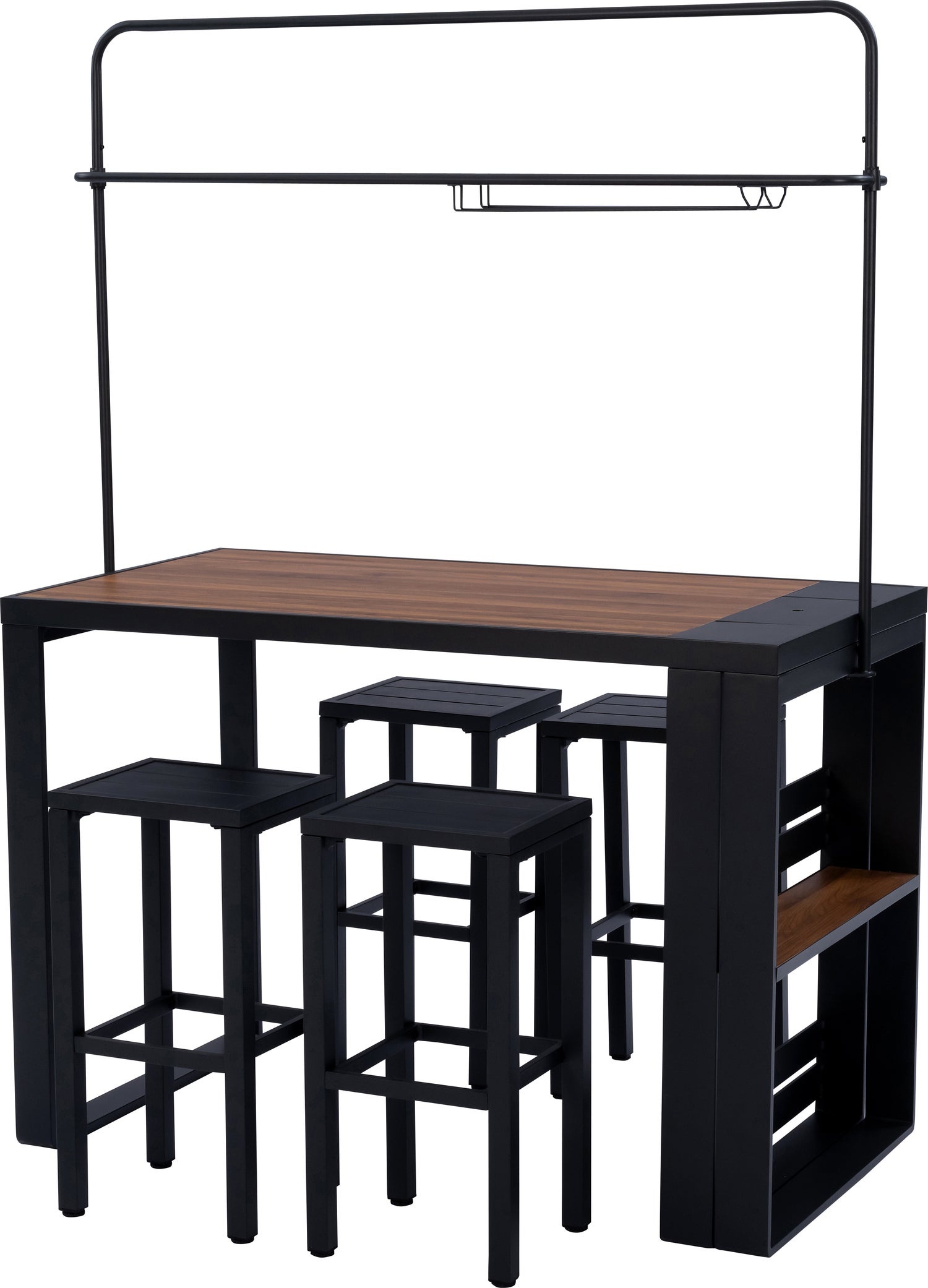 Intratuin 4-zits barset Mayson bruin / grijs
