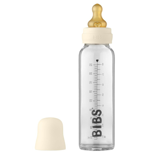BIBS Glazen Babyfles Complete Set Ivory 225 ml 1ST