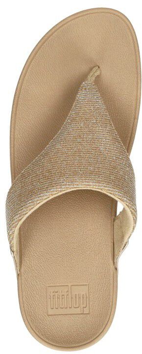 Fitflop Lulu Shimmerlux Toe - Post Sandals beige