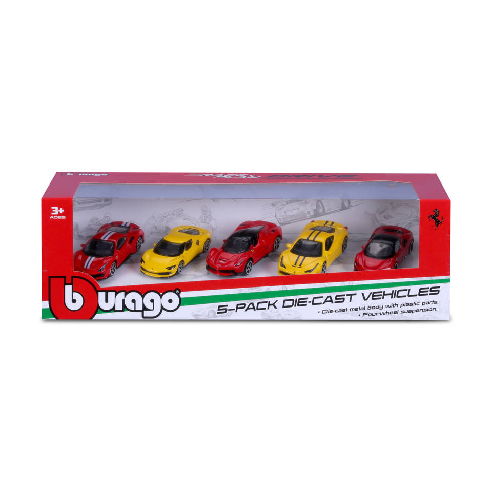 Ferrari Die-Cast F1 Collectie 5-Pack auto - 1:64