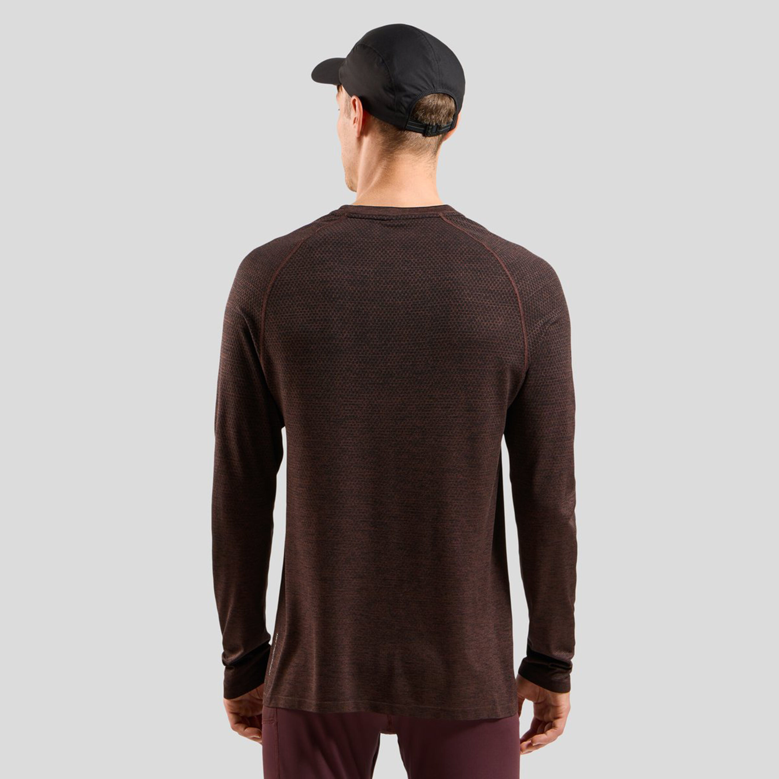 Odlo Essential Seamless Haut Manches Longues Hommes - Marron