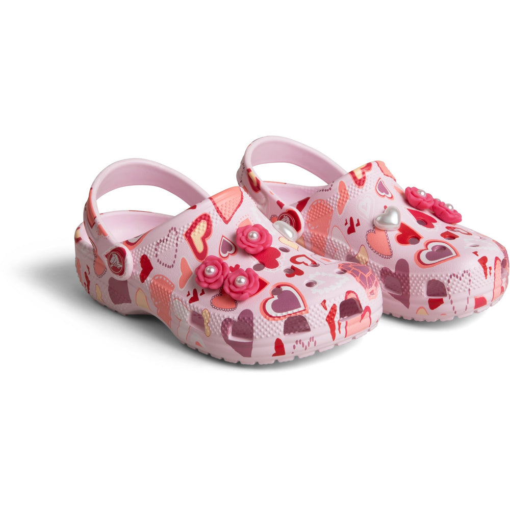 Køb Crocs Pink Milk/Hearts Classic VDay Clog K PkMk/Hts