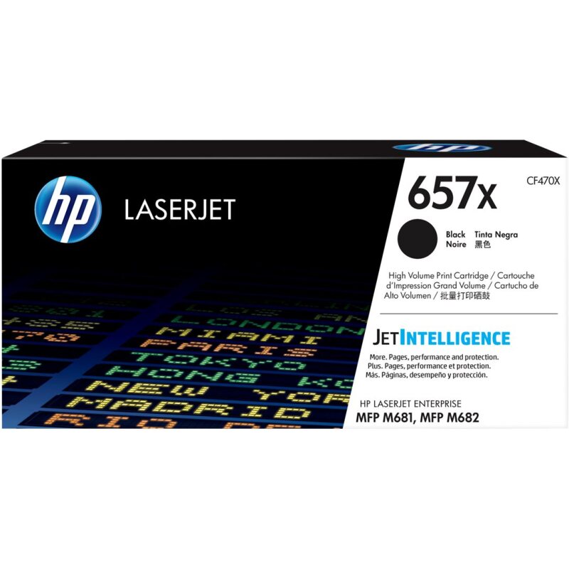 HP Cartouche de toner noir 657X LaserJet grande capacité authentique