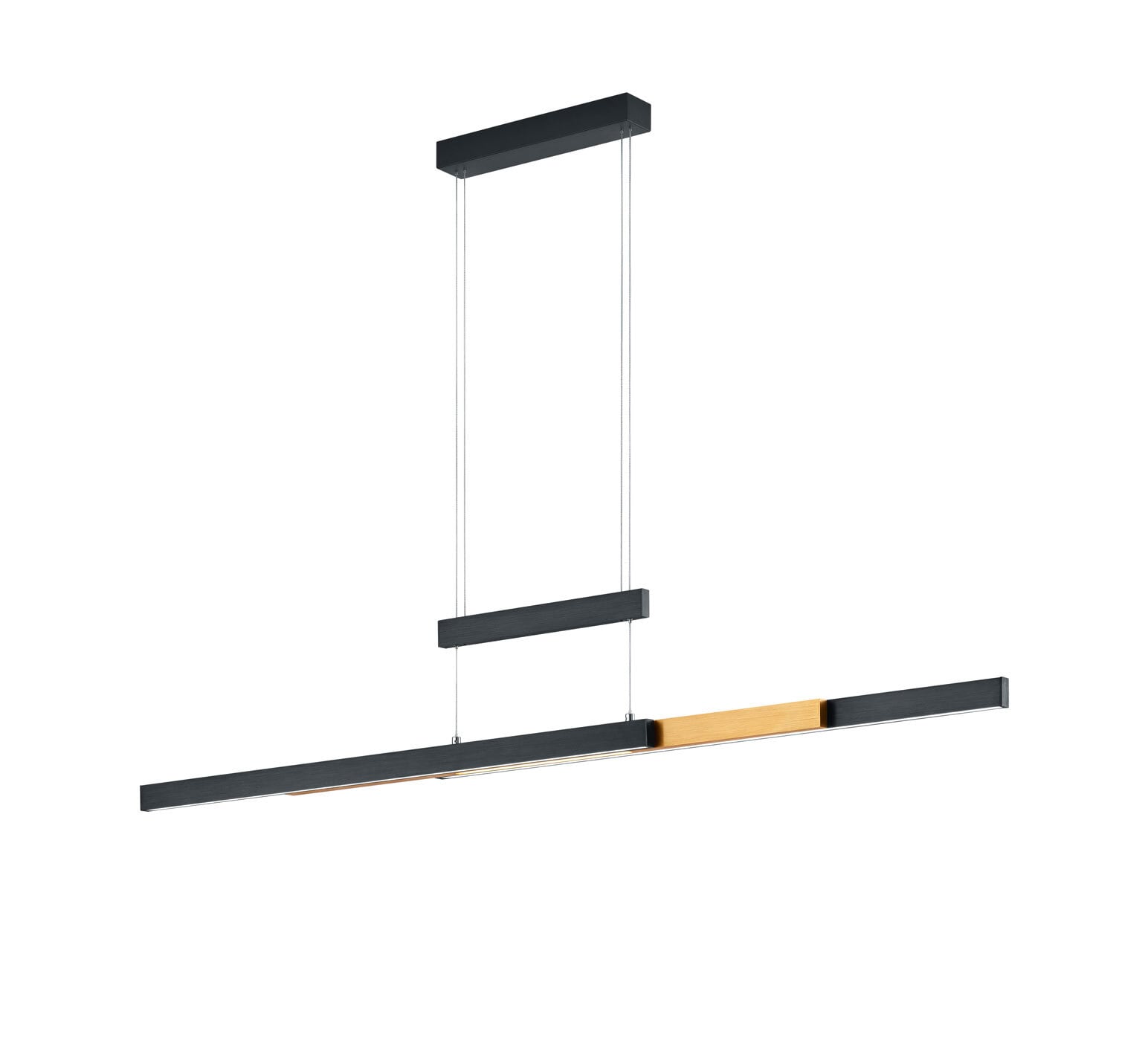 TRIO LED Pendellampe TRAJAN schwarz