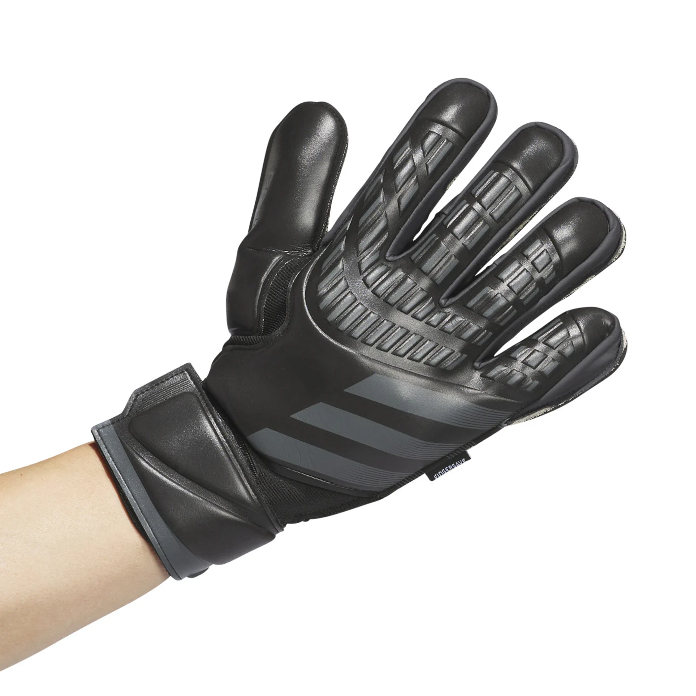 Adidas Predator Match Fingersave Keepershandschoenen Zwart Donkergrijs