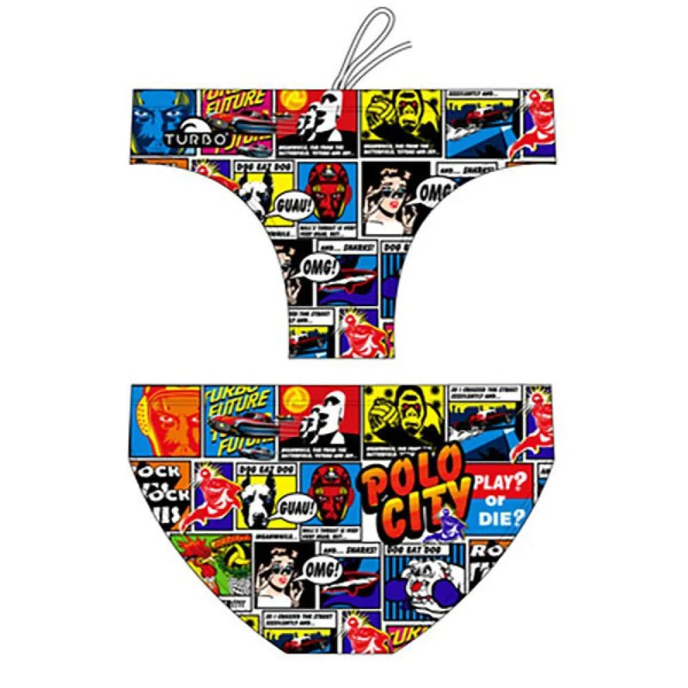 Turbo Comic Polo City Badeslip