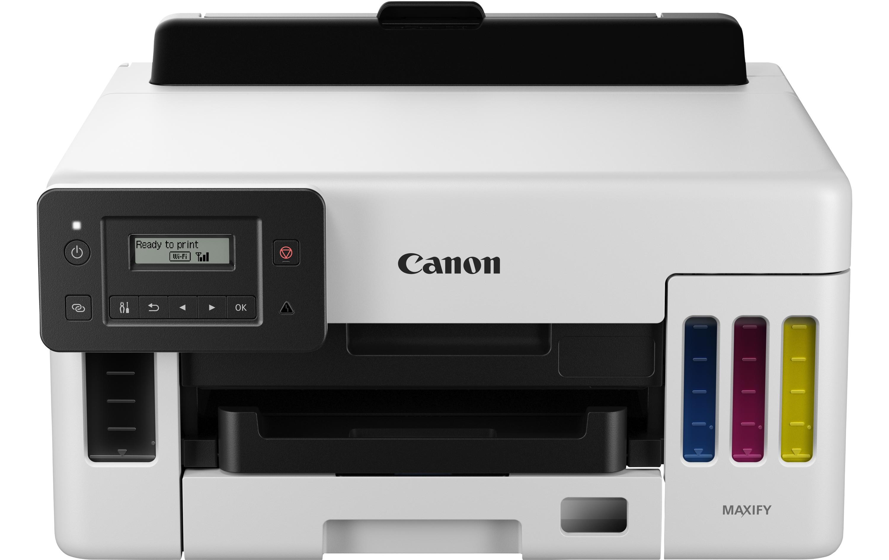 Drucker MAXIFY GX5050<br>MegaTank Drucker mit nachfüllbaren Tintentanks mit hoher Reichweite für den hochproduktiven Druck von Geschäftsdokumenten