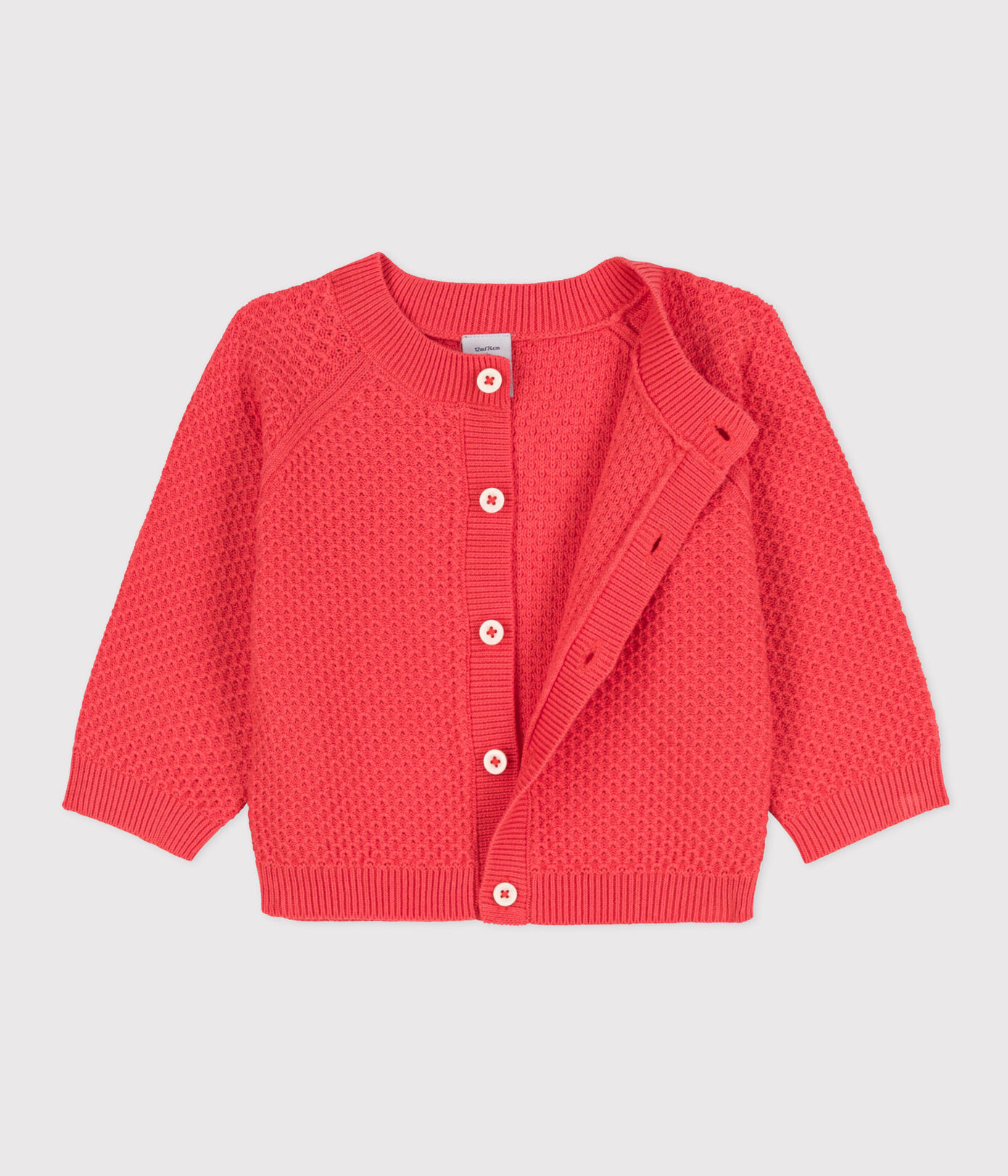 Cardigan bébé en tricot de coton