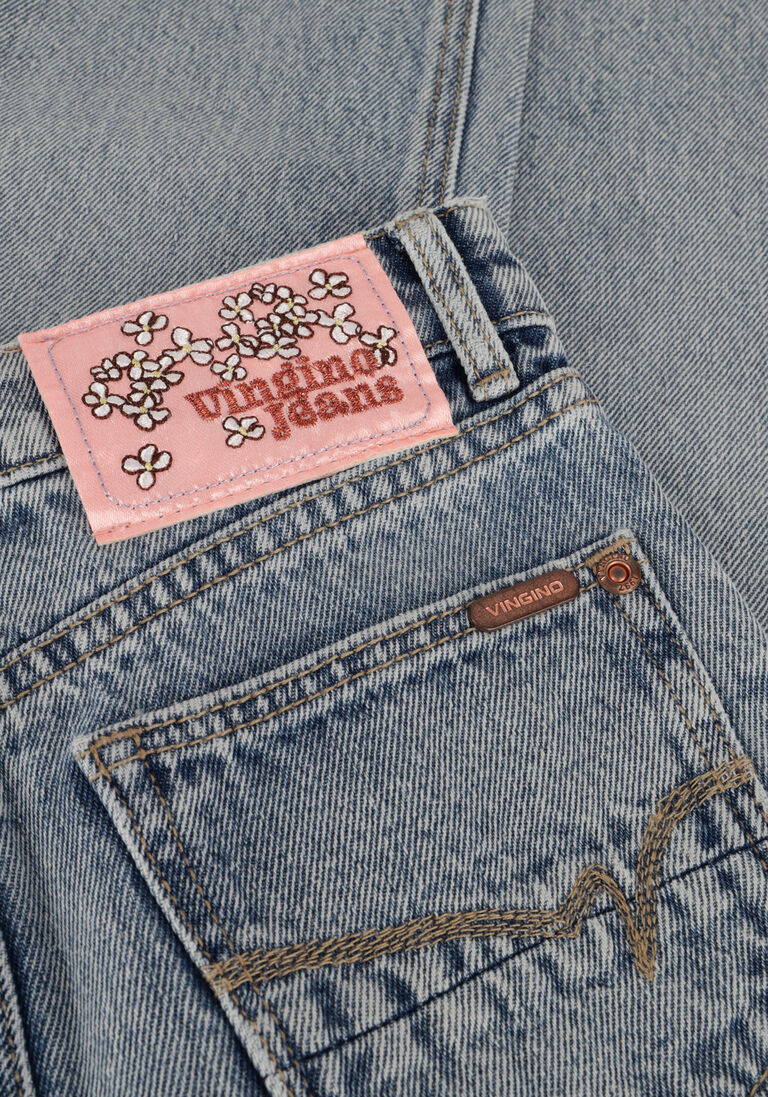 VINGINO lichtgrijze vingino straight leg jeans cato