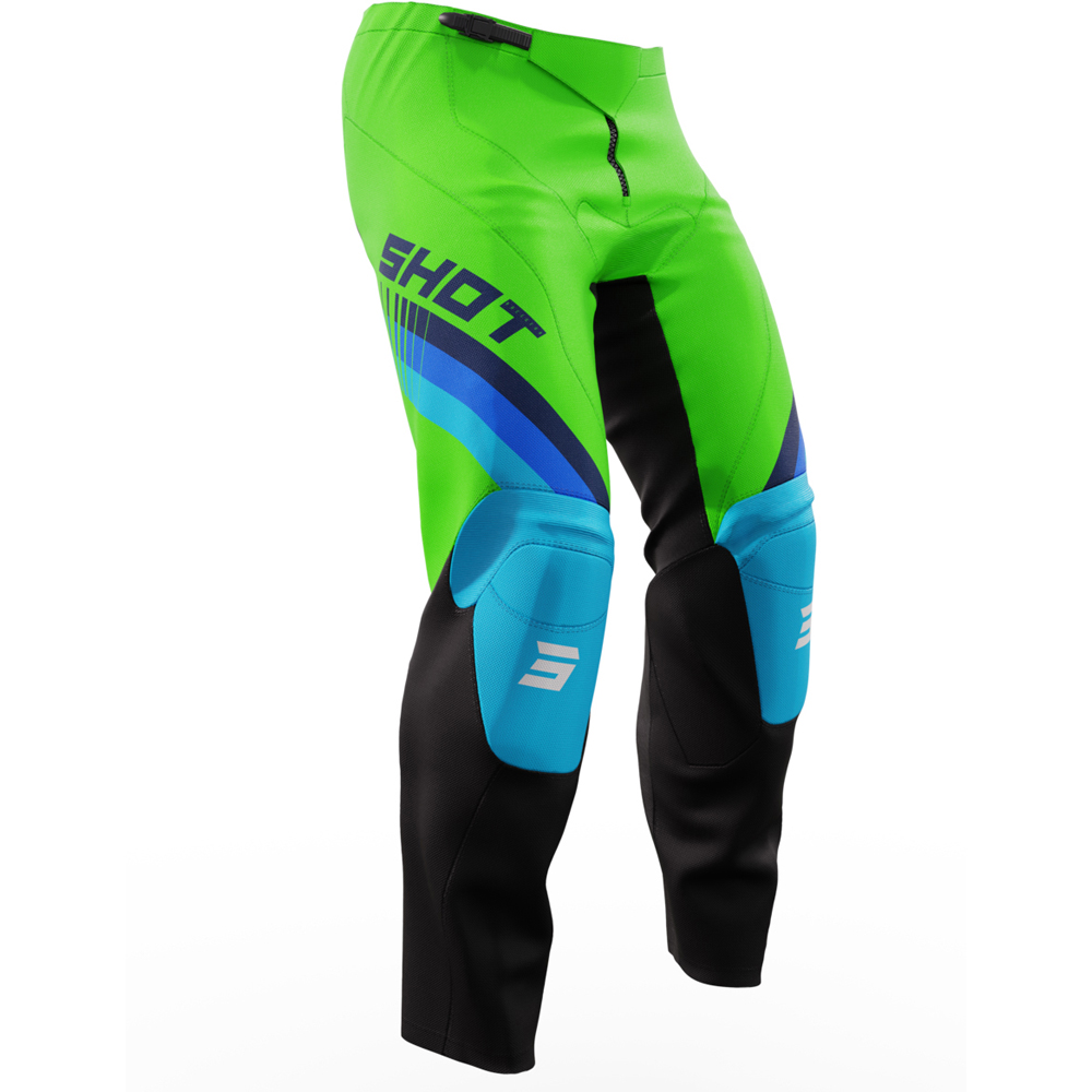 Shot - Pantalon enfant Draw Kid Tracer Vert / Noir / Turquoise