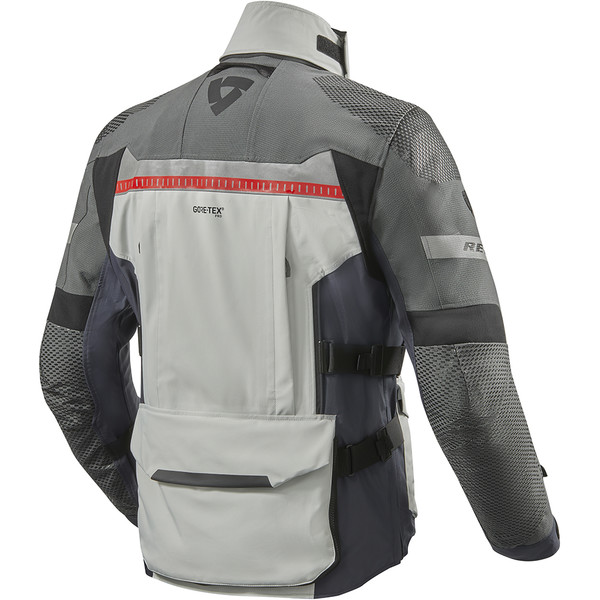 Rev'it - Veste Dominator 3 Gore-Tex® Gris Clair / Anthracite / Bleu