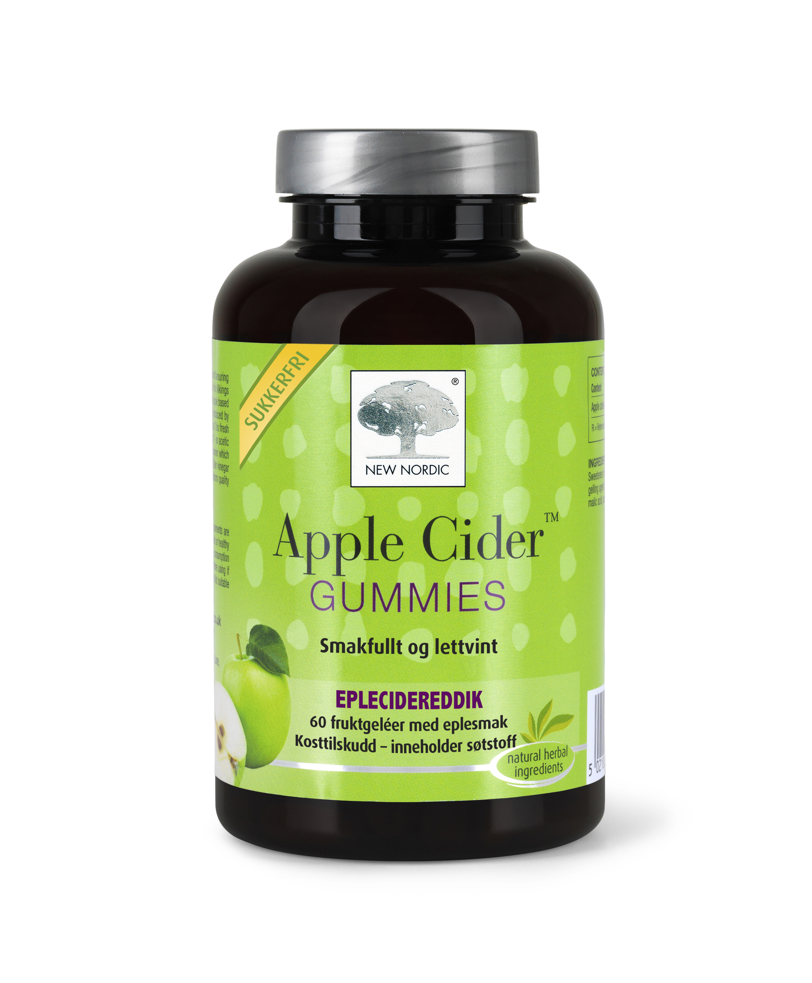 New Nordic Apple Cider Gummies 60stk