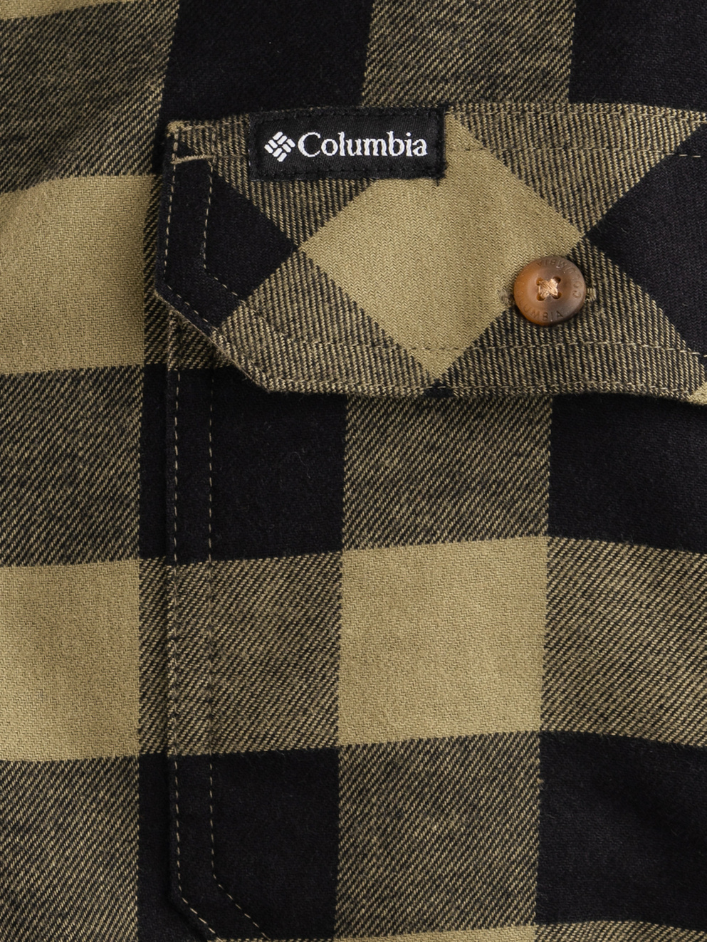 Columbia Flare Gun Shirt stone green buffalo check