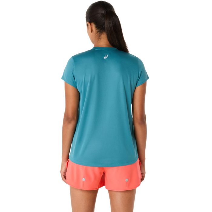 Asics Dame T-shirts Fujitrail Logo SS Top Blå