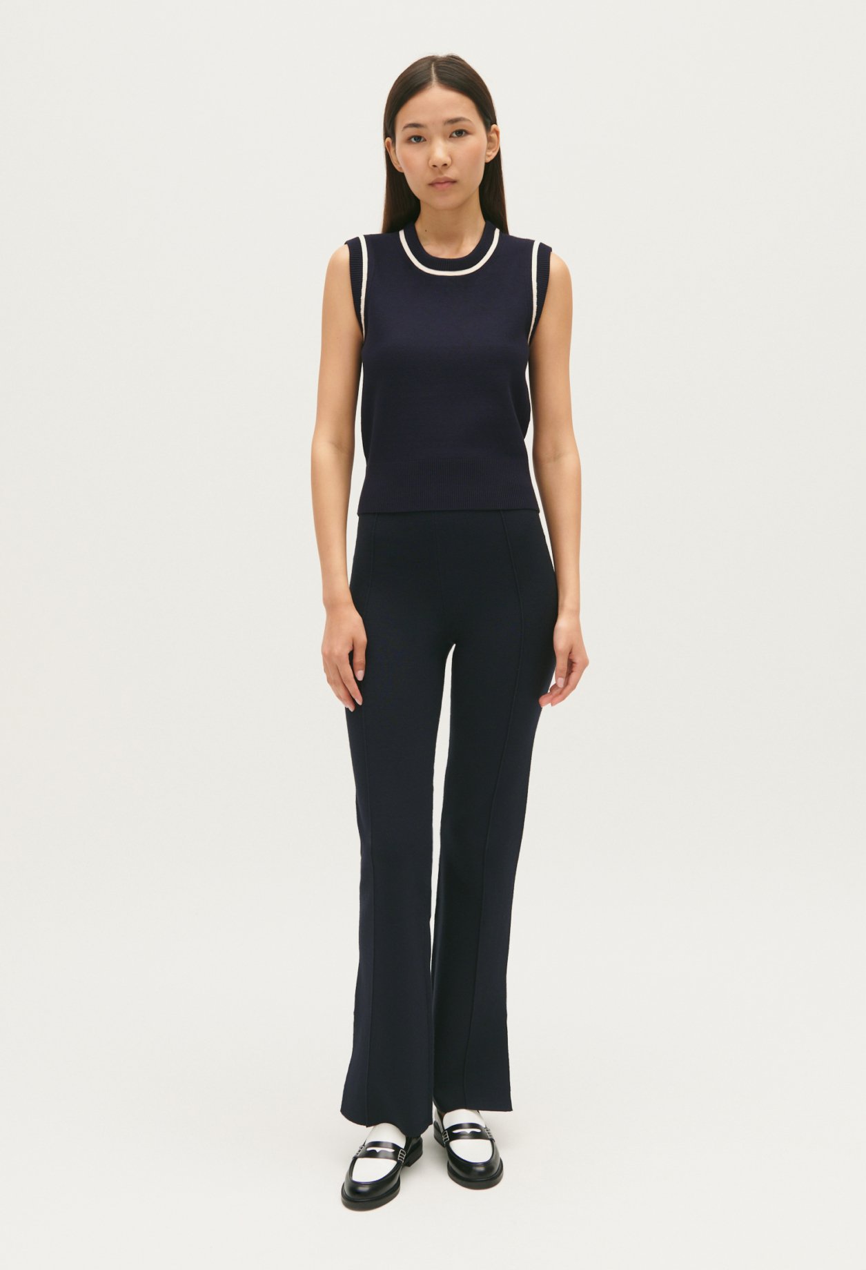 Pull maille rayures