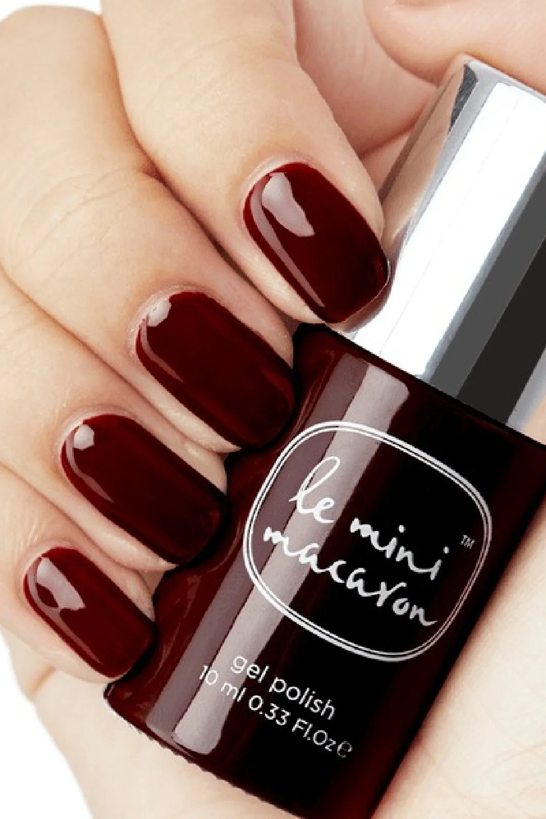 Le Mini Macaron Neglelak Gel chocolate cherry