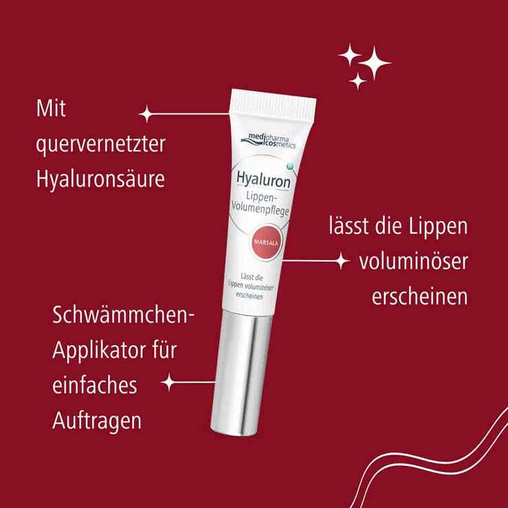 Hyaluron Lippen-Volumenpflege Balsam marsala, 7 ml