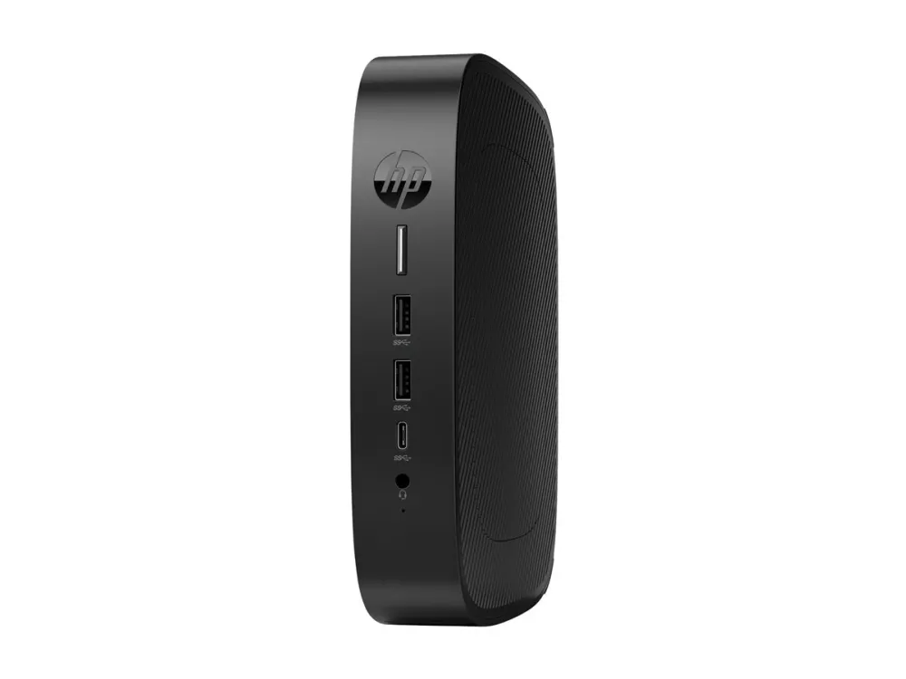 HP Elite t655 - Tynd klient - SFF 1 x Ryzen Embedded R2314 / op til 3.5 GHz - RAM 8 GB - flash 32 GB - eMMC - Radeon Graphics - Gigabit Ethernet, Bluetooth 5.2, IEEE 802.11ax (Wi-Fi 6) - IGEL OS - skærm: ingen - tastatur: Pan Nordic - med HP 3 års Of