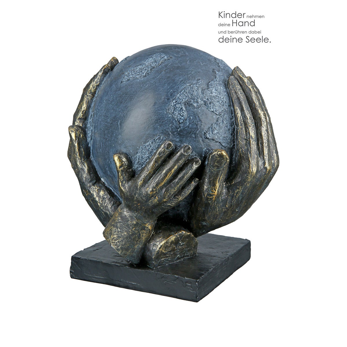 Sculptuur GILDE Decoratie Hoogte 19cm Breedte 18cm bronskleurig, grijs kunsthars