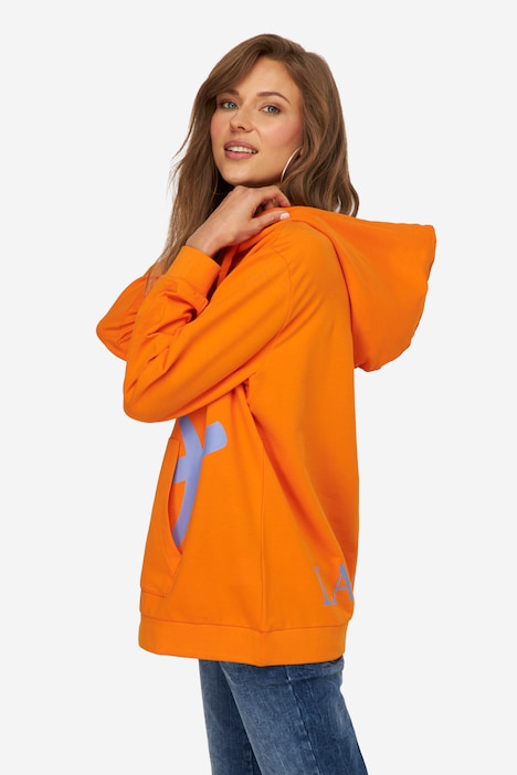 Hoodie, Buchstaben-Print, Kapuze, Langarm, OEKO-TEX
