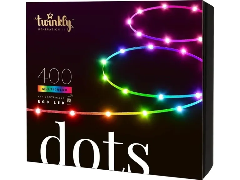 Twinkly Dots - Kædelys - LED - klasse G - RGB-lys - gennemsigtig