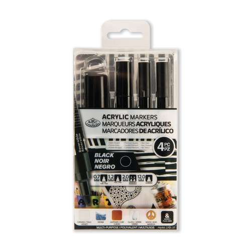 Royal & Langnickel® ACRYLIC MARKER – 4er Sets