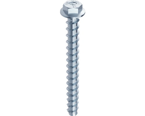 HECO-MULTI-MONTI-plus SS betonschroef, zeskant, 10x100 mm, blauw verzinkt, 25 stuks