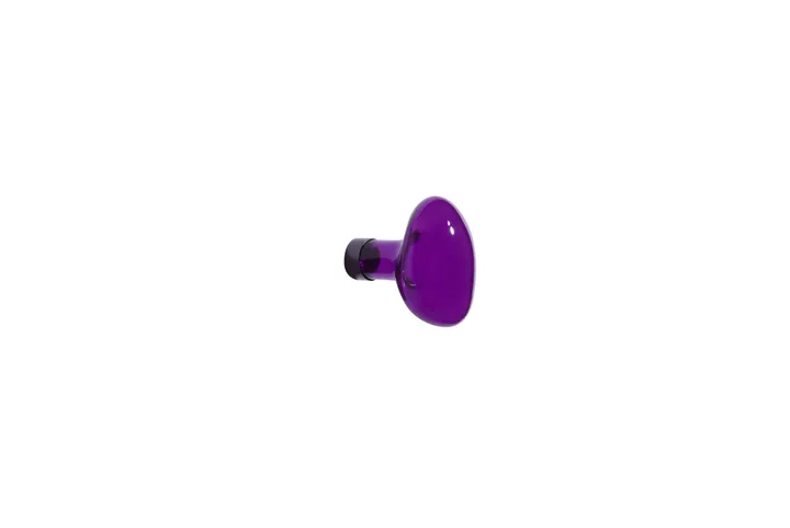 Petite friture Patère en verre Bubble petite | Violet