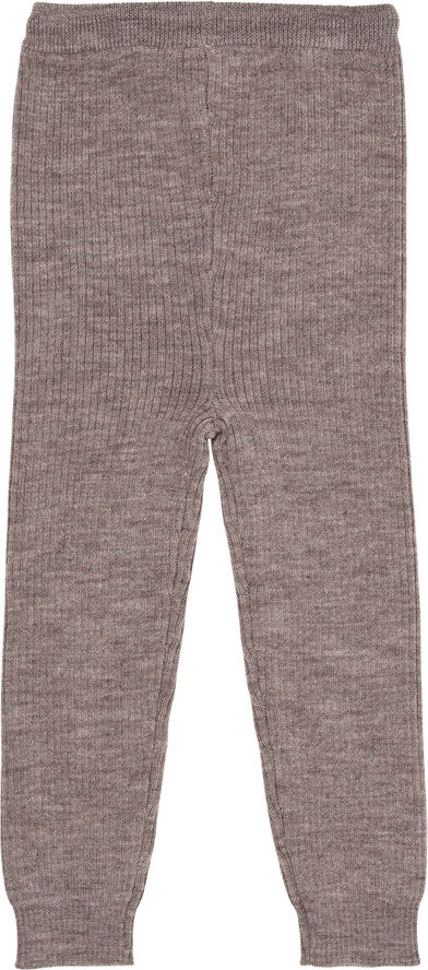 Copenhagen Colors MERINO CLASSIC RIB LEGGINGS W. DRAW Natural melange