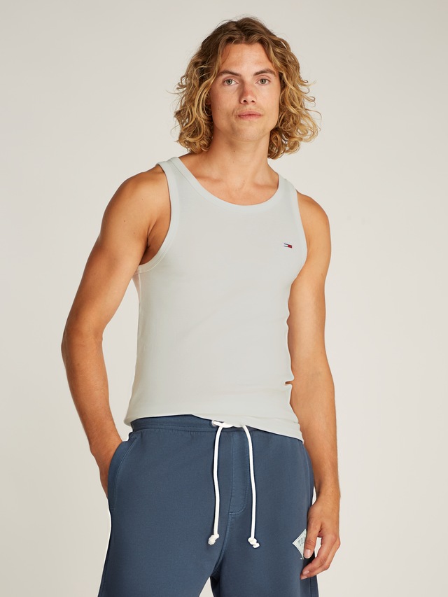 Tommy Jeans Tanktop »TJM XSLIM 2PCK RIB TANK EXT«, 2 Stk. mit gerippter Struktur