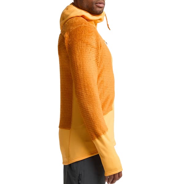 Veste polaire randonnée HAGLÖFS ROC SPITZ MID HOOD M DESERT YELLOW/SUNNY YELLOW