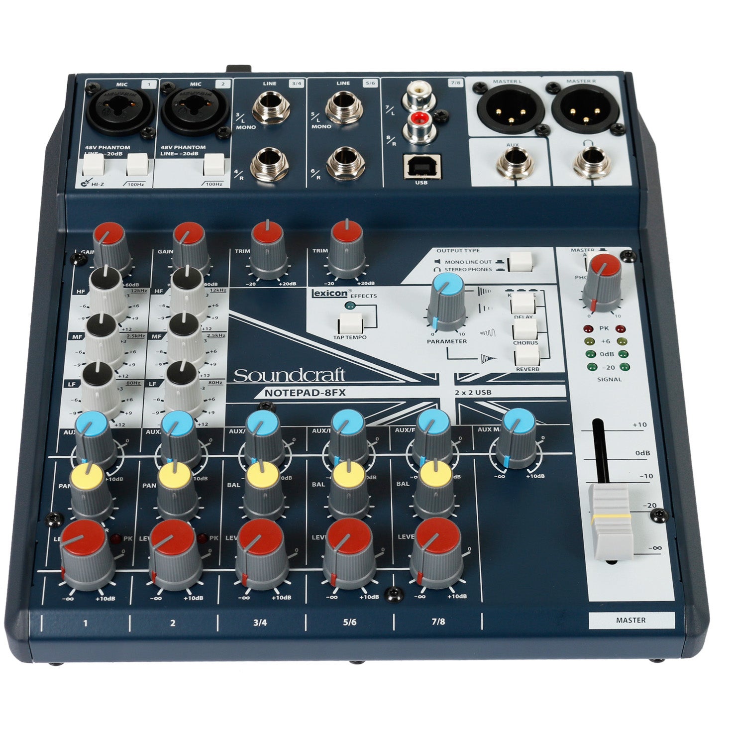 Soundcraft Notepad-8FX mengpaneel