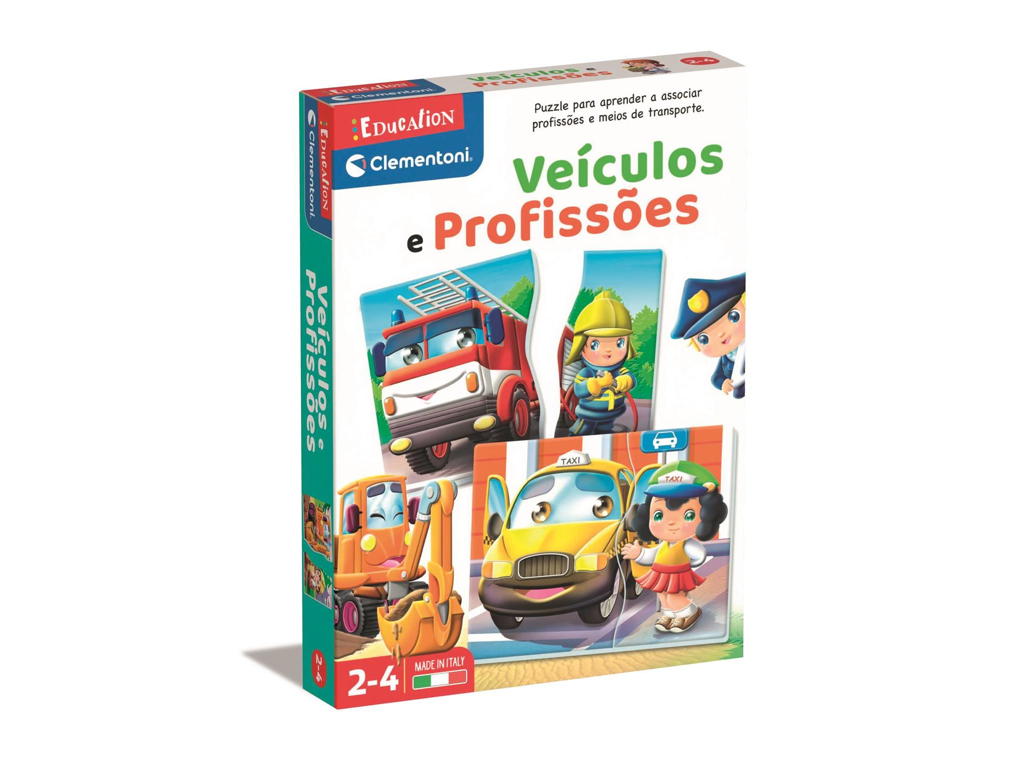 JOGO VEÍCULOS E PROFISSÕES CLEMENTONI