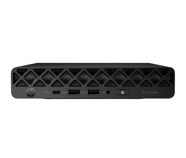 HP ProDesk 4 G1i AI - Mini Core Ultra 5 225T / op til 4.9 GHz - RAM 16 GB - SSD 512 GB - NVMe - Intel Graphics - IEEE 802.11ax (Wi-Fi 6E), Bluetooth 5.3, Gigabit Ethernet - Win 11 Pro - skærm: ingen - jack sort - Smart Buy - med HP Carbon Neutral Com