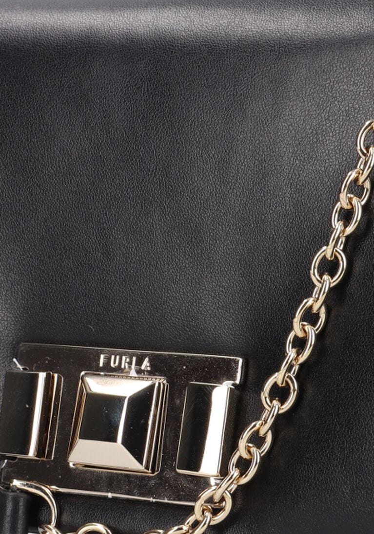 FURLA zwarte furla schoudertas lulu mini crossbody