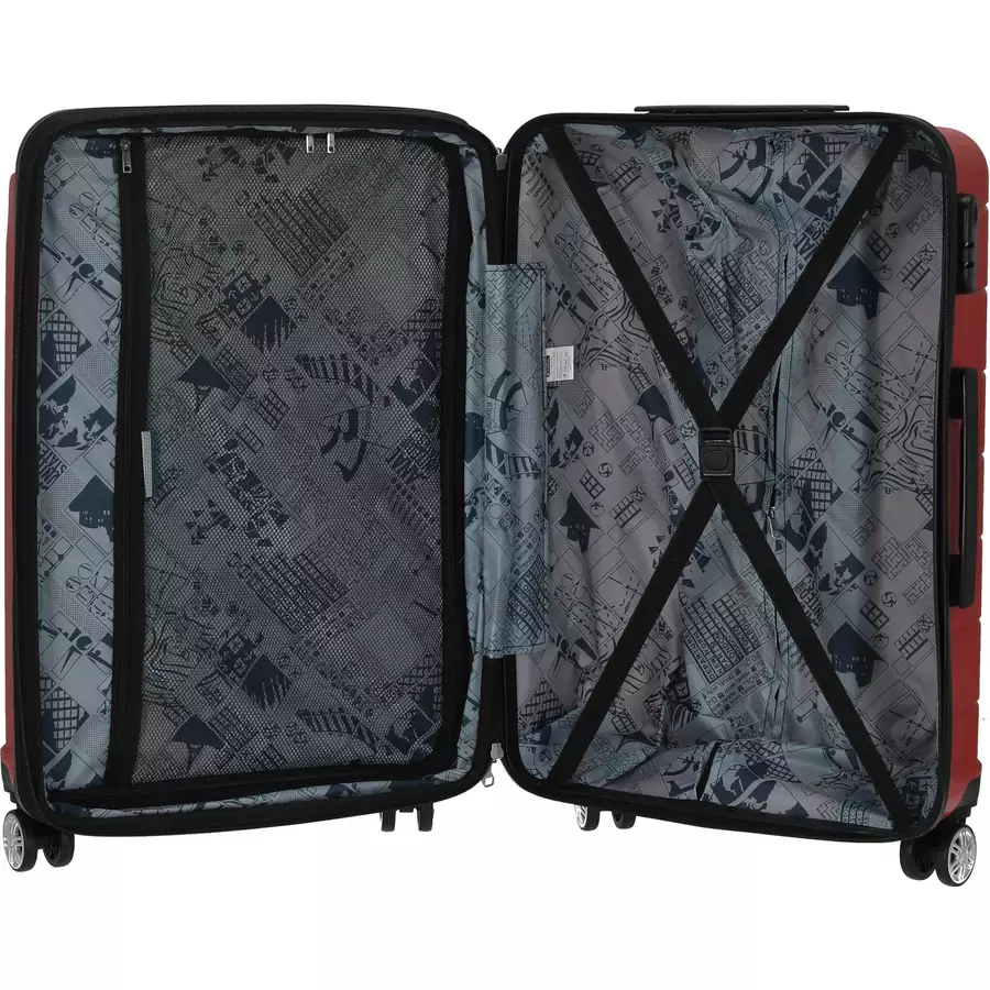 Gabol Midori - 4-Rollen-Trolley 66 cm M red
