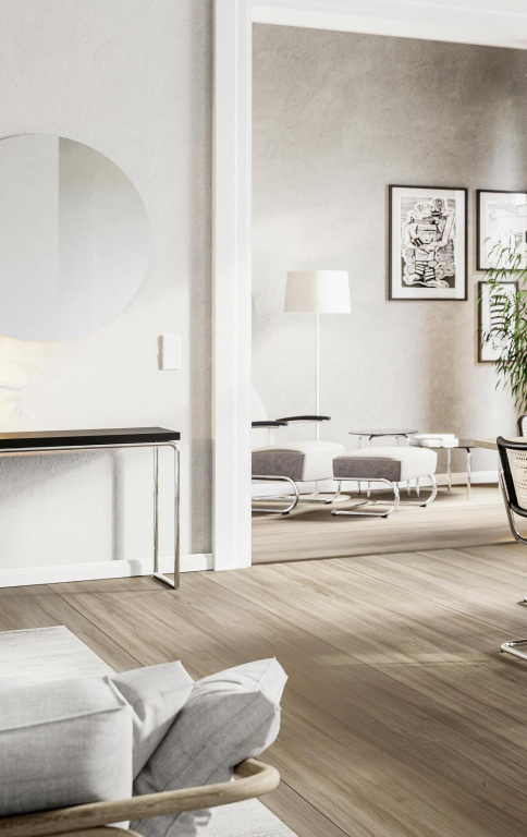 Thonet S411 H hocker leer Nero, chroom onderstel