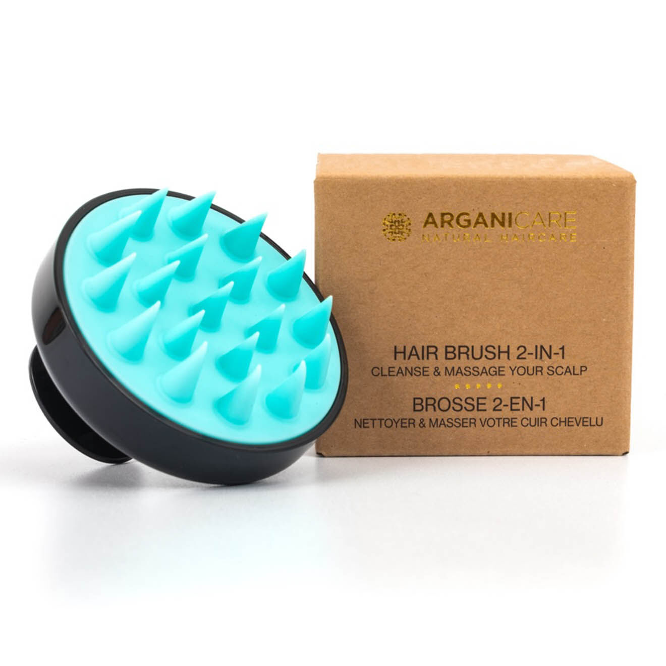 Arganicare Brosse pour shampooing turquoise