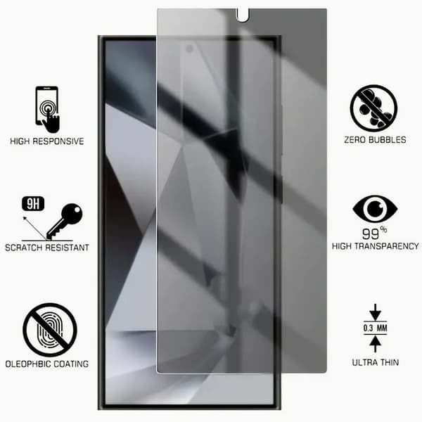[2-PACK] Samsung Galaxy S25 Ultra Privacy skjermbeskytter