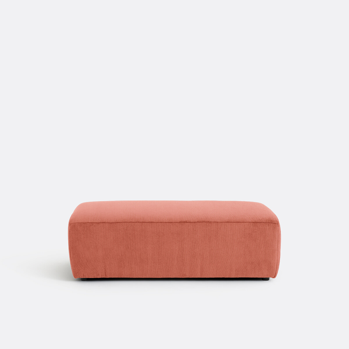 LA REDOUTE INTERIEURS<br>Puff XL, veludo canelado fino, Liora