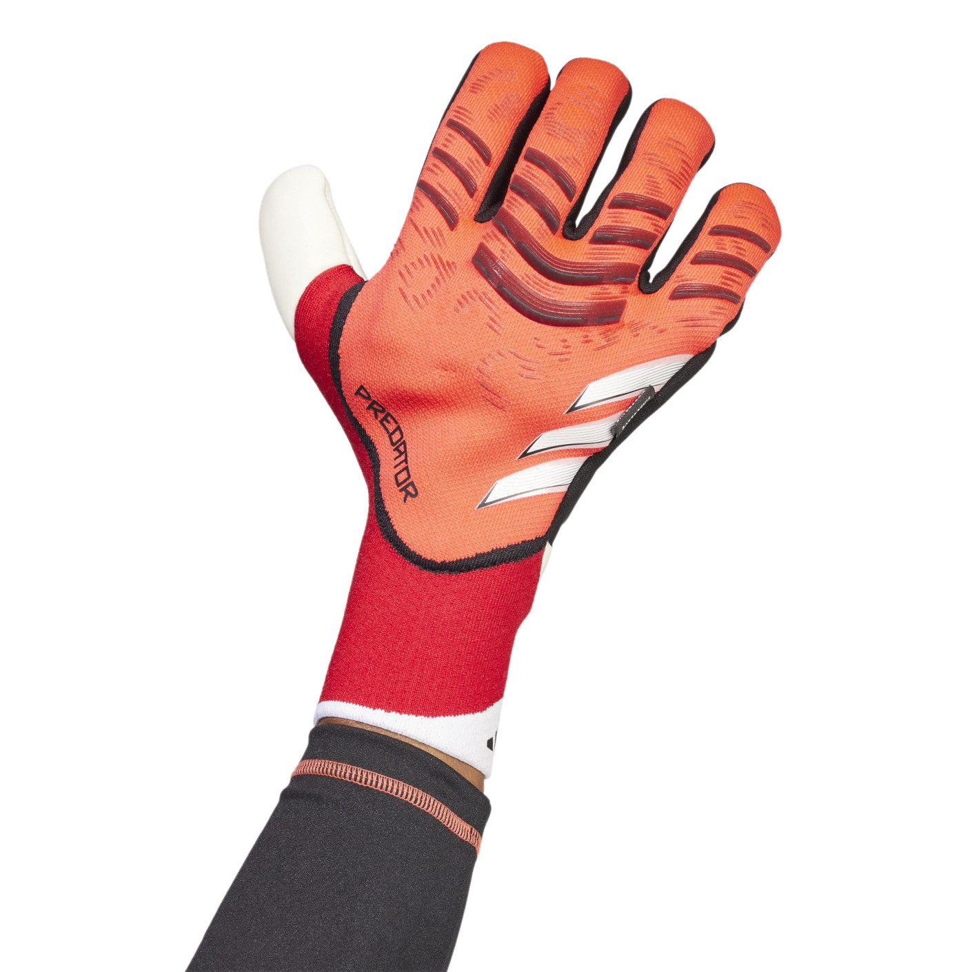Adidas Predator Pro Fingersave Keepershandschoenen Rood Wit Zwart