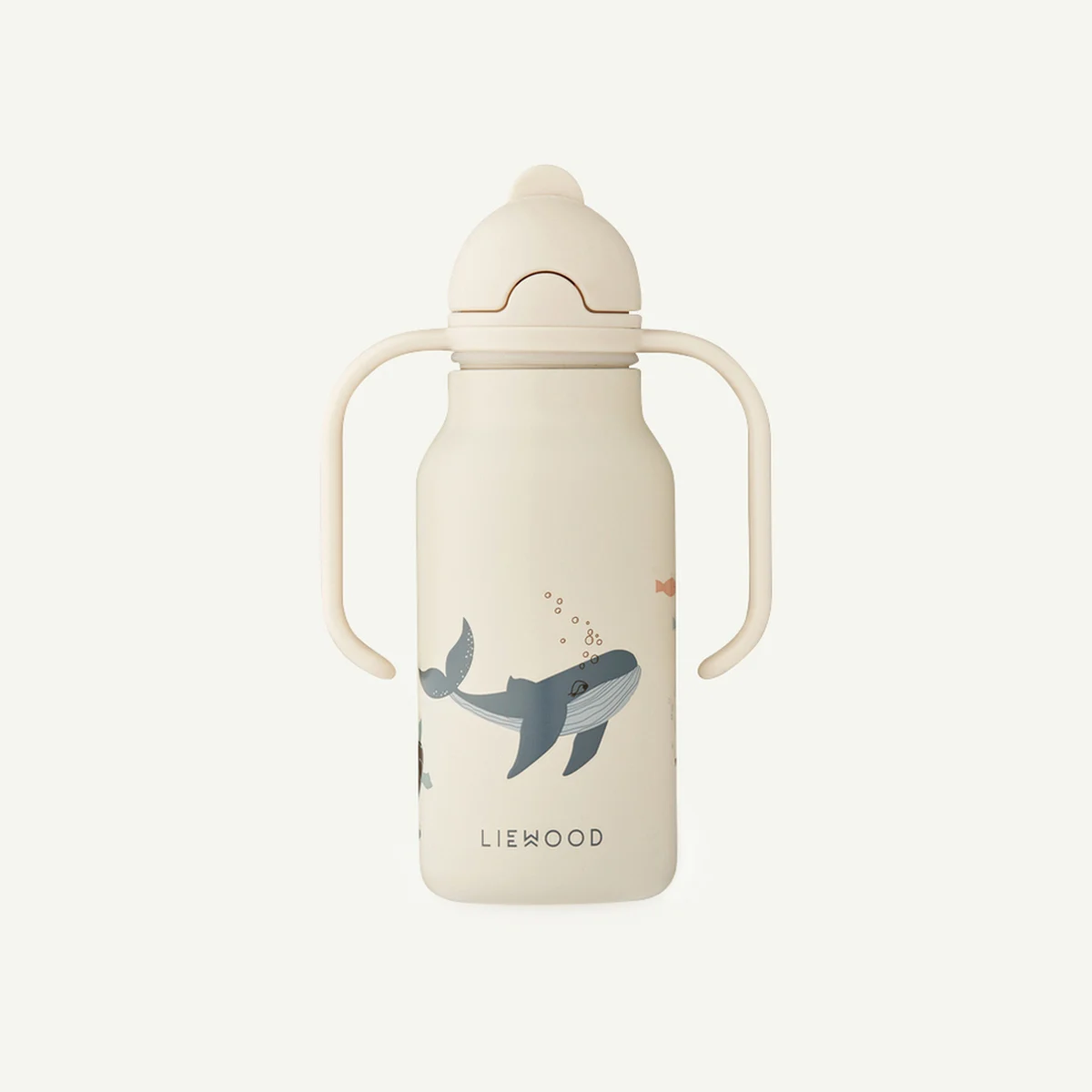LIEWOODGOURDE AVEC PAILLE IMPRIMÉE ANIMAUX MARINS