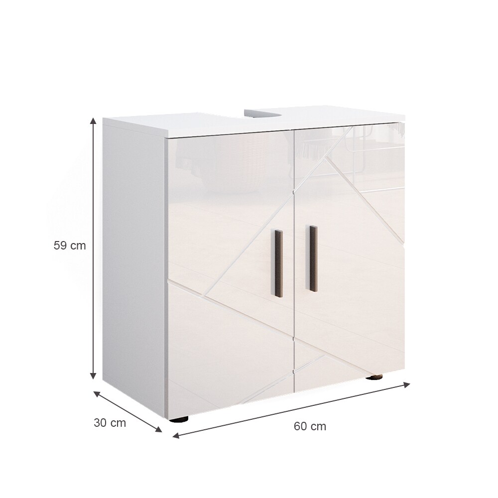 Vicco Waschbeckenunterschrank Badschrank Unterschrank Irma Badezimmerschrank