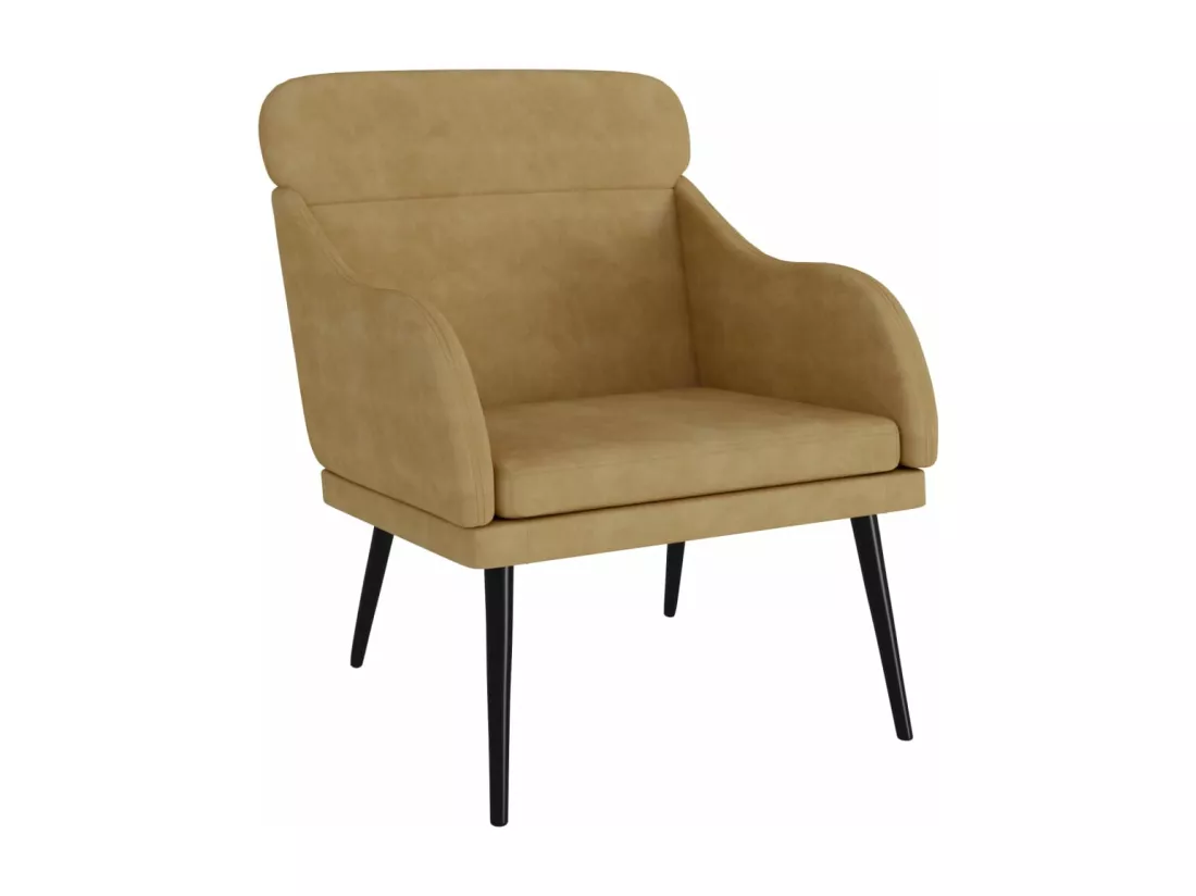 Fauteuil Marron 63x76x80 cm Velours
