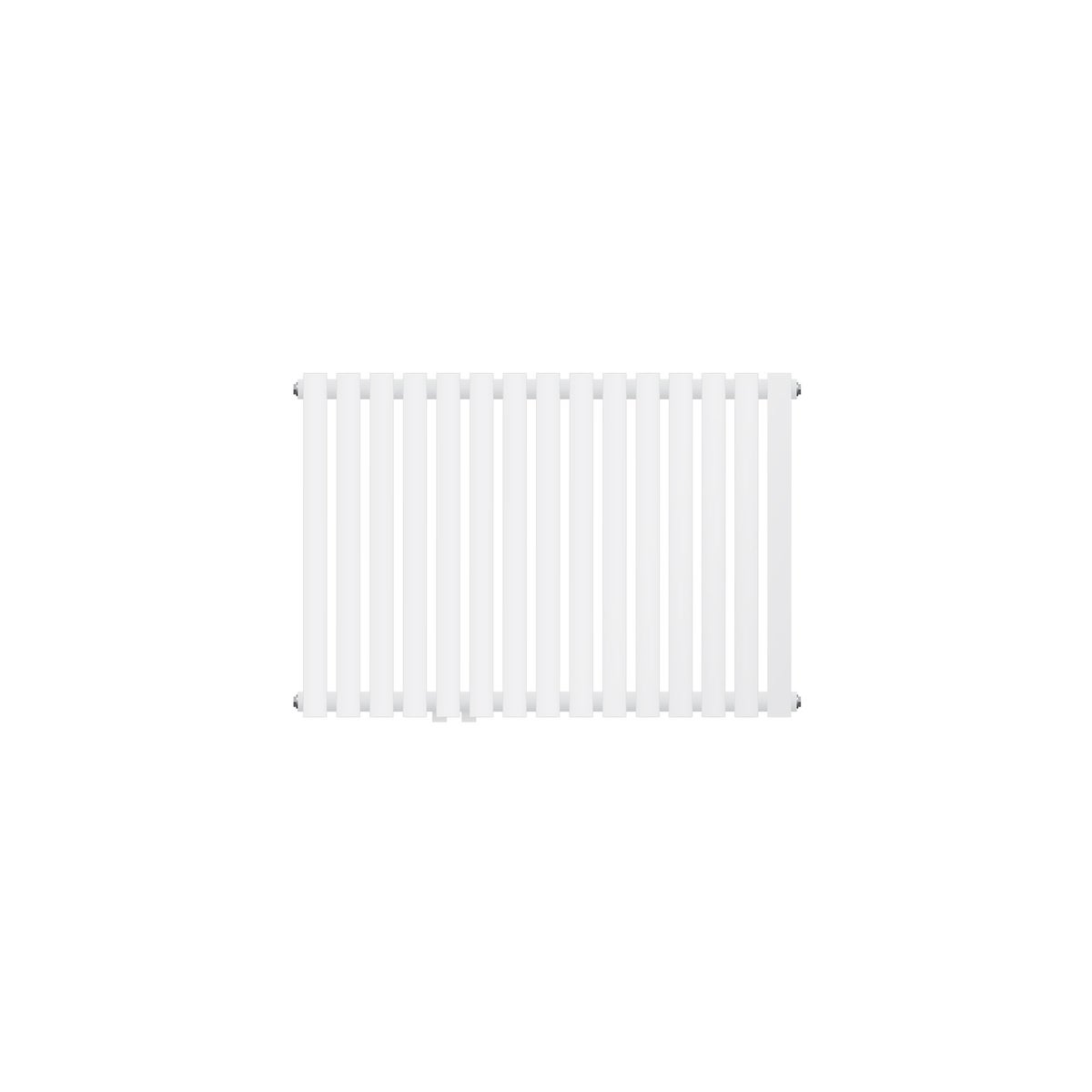 LuxeBath Stella Horizontale Designradiator, 870 x 600 mm, Wit, Middenaansluiting, Enkellaags, Vlak, Badkamerradiator, Paneelradiator, Vlakke radiator, Badkamerverwarming, Badkamerwandverwarming