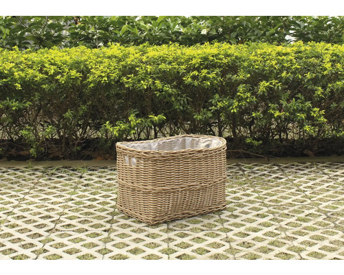 Polyrotan mand, 55 x 41 x 36 cm, bruin, maat