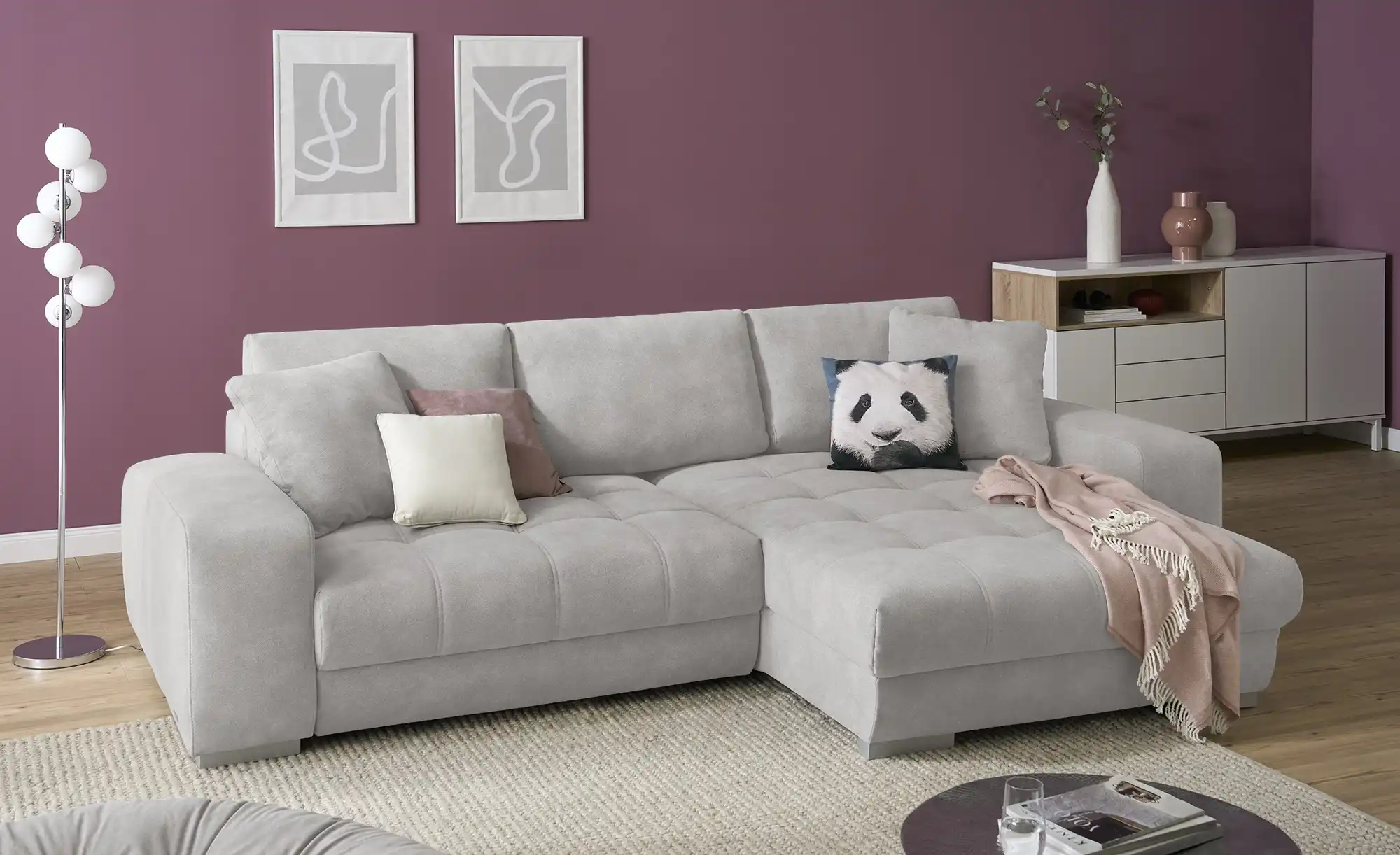 bobb Ecksofa  mit pflegeleichtem Bezugsstoff  Caro II